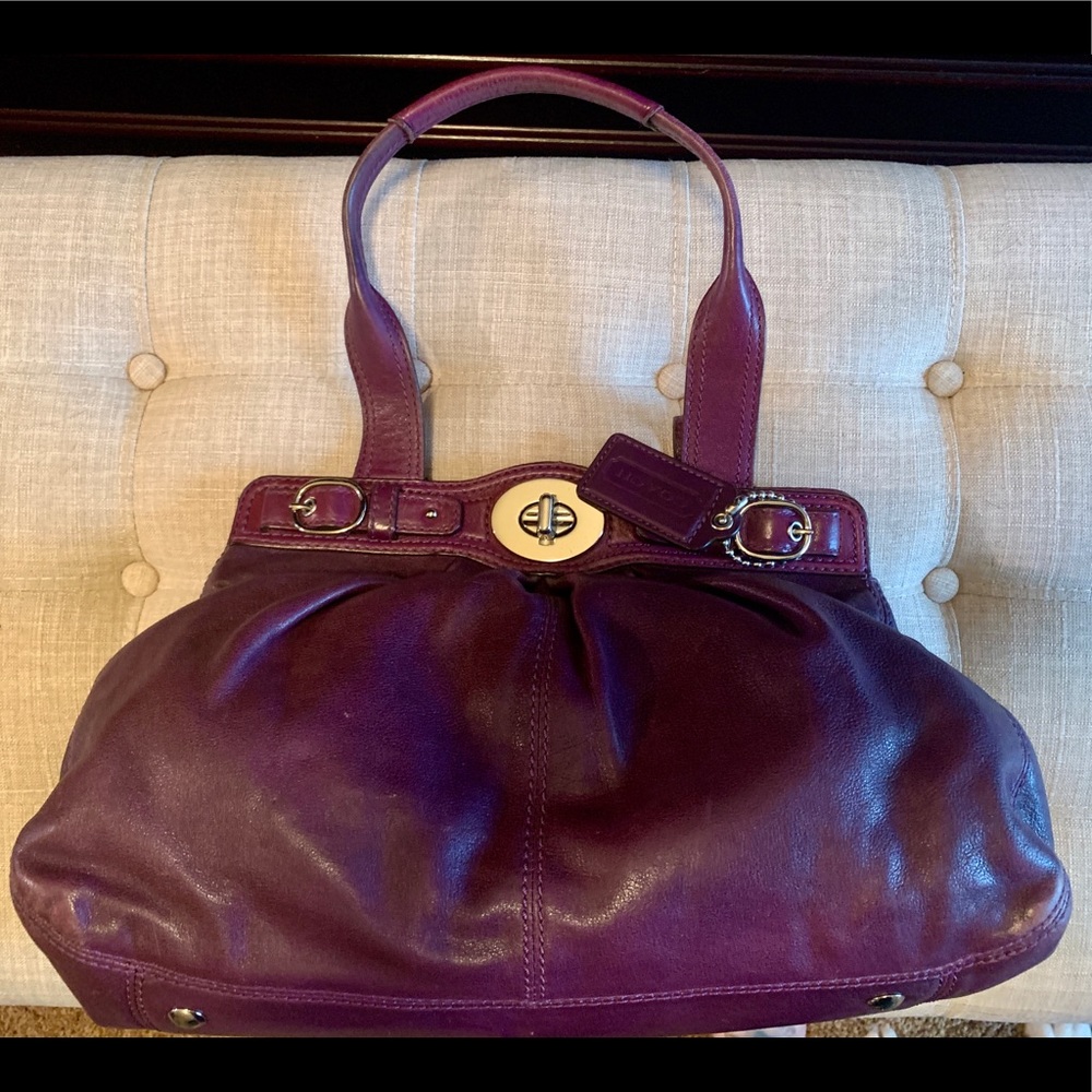 Coach Plum Handbag